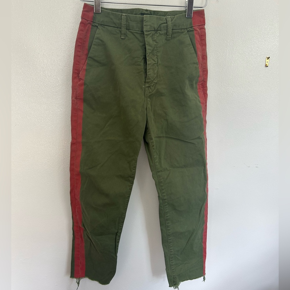 NWOT Mother Cargo Side Stripe Jeans Size 25